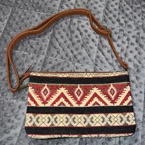 Canyon Sky southwest aztec crossbody with adjustable strap comes with watch new
